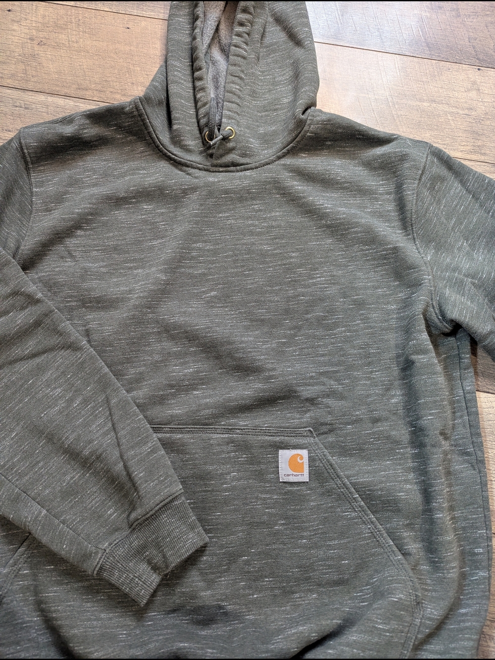 Carhartt Men’s Heathered Dark Green Heather Hoodie